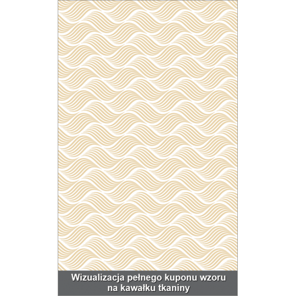 Tkanina dekoracyjna woal  -  ENDLESS WAVES GOLD