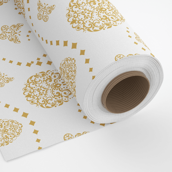 Tkanina dekoracyjna -  WHITE & GOLD EGGS II