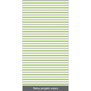 Kupon tkaniny zasłonowej  - RETRO HORIZONTAL GREEN
