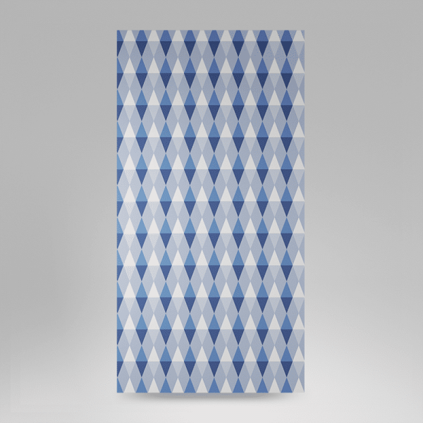 Kupon tkaniny zasłonowej - BLUE TRIANGLES