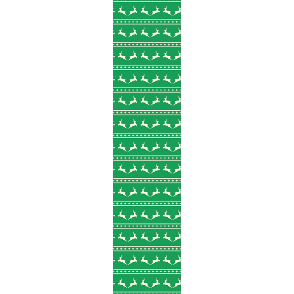 Bieżnik Świąteczny - Zielone renifery