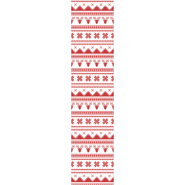 Bieżnik Świąteczny - Pixel czerwony